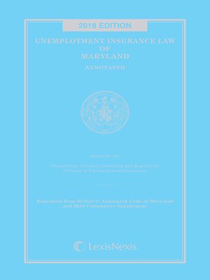 cover image of Unemployment Insurance Law of Maryland Annotated